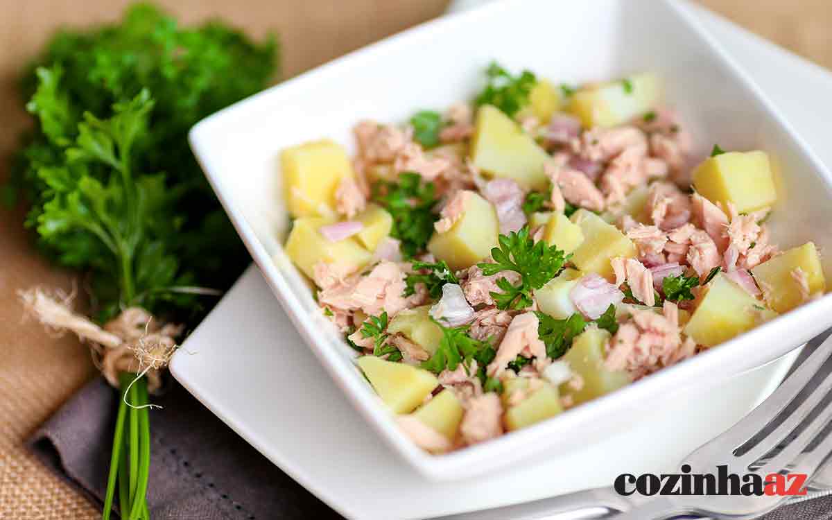 Salada De Batata Com Atum Cozinha Az